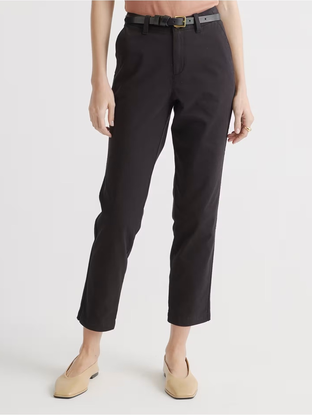 Quince Stretch Cotton Twill Girlfriend Chino Pants
